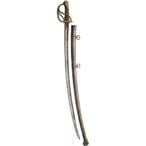 Fr&uuml;her S&auml;bel M 1822 f&uuml;r Mannschaften der Kavallerie mit Widmung