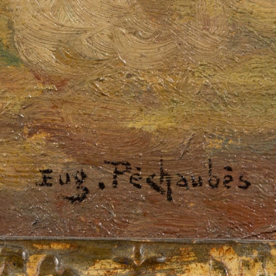 Eug&egrave;ne P&eacute;chaubes (1890 - 1967), Reitender Husar im Felde