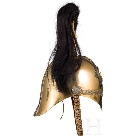 Helm M 1871 f&uuml;r Offiziere der 2nd Dragoon Guards (Queen's Bays), um 1910