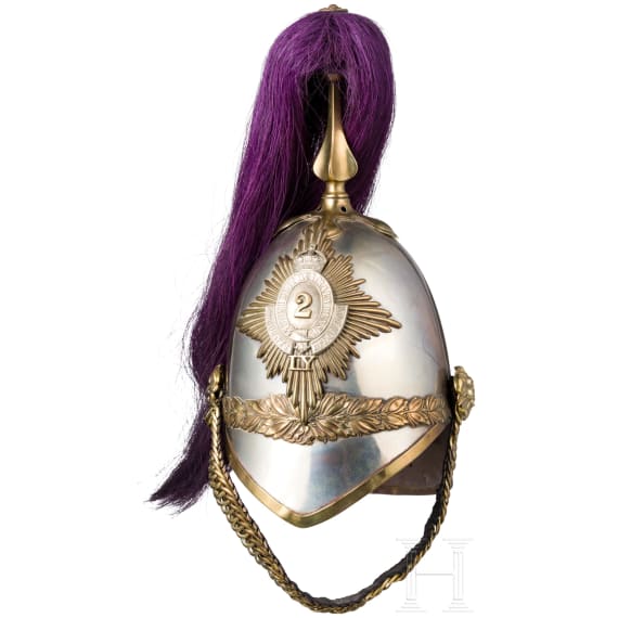 Helm M 1871 der 2nd County of London Imperial Yeomanry (Westminster Dragoons), um 1910