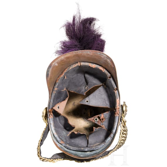 Helm M 1871 der 2nd County of London Imperial Yeomanry (Westminster Dragoons), um 1910
