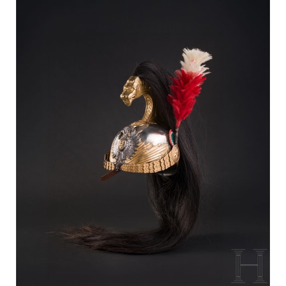 Helm f&uuml;r Angeh&ouml;rige der k&ouml;niglichen Leibgarde "Reggimento Corazzieri", 1900-46