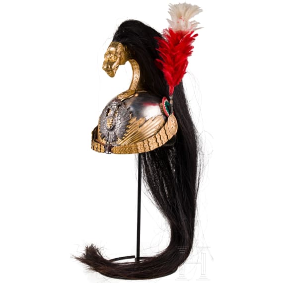 Helm f&uuml;r Angeh&ouml;rige der k&ouml;niglichen Leibgarde "Reggimento Corazzieri", 1900-46