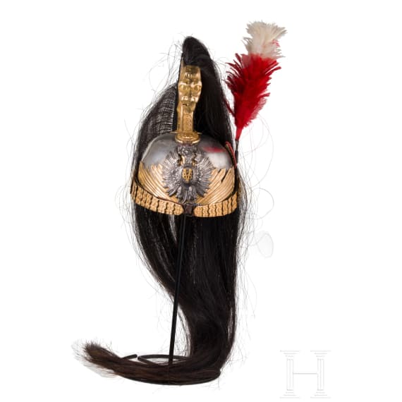 Helm f&uuml;r Angeh&ouml;rige der k&ouml;niglichen Leibgarde "Reggimento Corazzieri", 1900-46