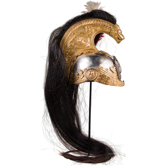 Helm f&uuml;r Angeh&ouml;rige der k&ouml;niglichen Leibgarde "Reggimento Corazzieri", 1900-46