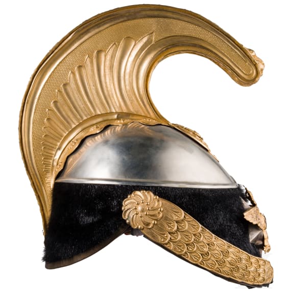 Helm M 1880 f&uuml;r hohe Offiziere der schweren Kavallerie, um 1900