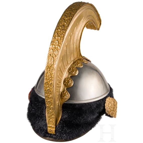 Helm M 1880 f&uuml;r hohe Offiziere der schweren Kavallerie, um 1900