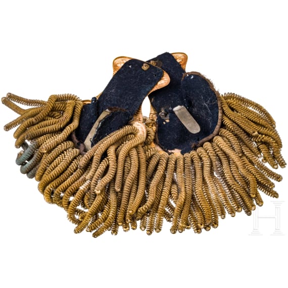Ringkragen und Epauletten f&uuml;r Offiziere im Herzogtum Lucca, 19. Jhdt.