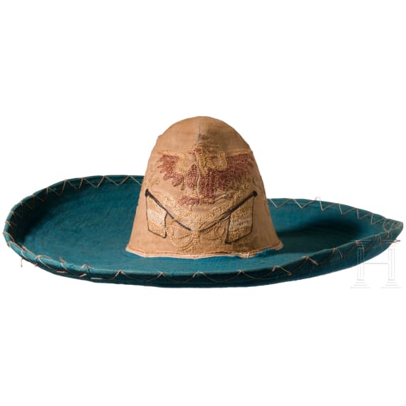 Milit&auml;r-Sombrero f&uuml;r Offiziere/Unteroffiziere, 19. Jhdt.