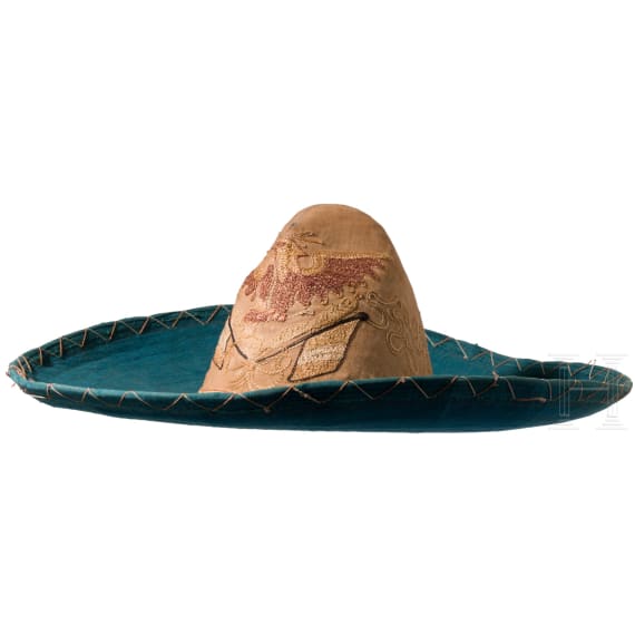 Milit&auml;r-Sombrero f&uuml;r Offiziere/Unteroffiziere, 19. Jhdt.