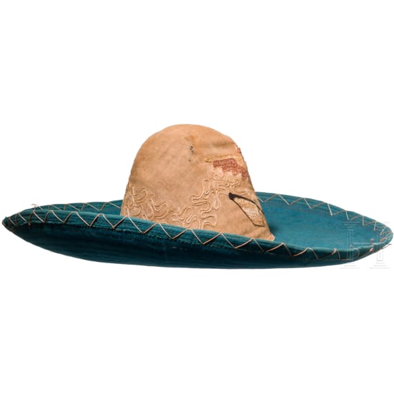 Milit&auml;r-Sombrero f&uuml;r Offiziere/Unteroffiziere, 19. Jhdt.