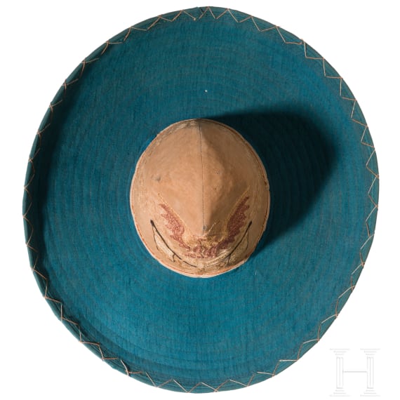 Milit&auml;r-Sombrero f&uuml;r Offiziere/Unteroffiziere, 19. Jhdt.