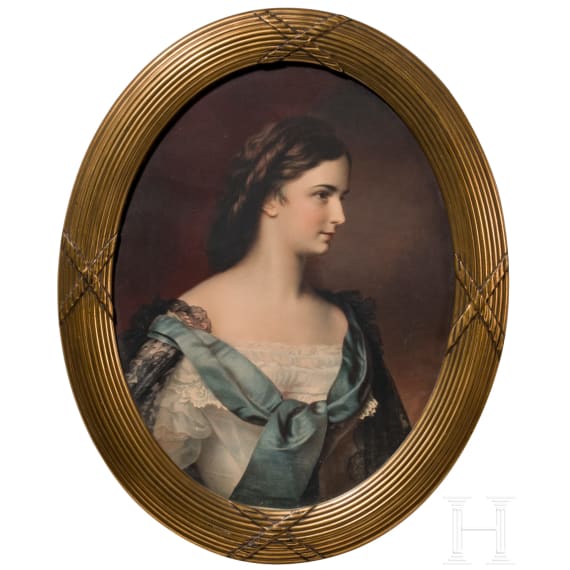 Kaiserin Elisabeth von &Ouml;sterreich (Sisi) - Portrait und Stammbaum von Habsburg-Lothringen, 19./20. Jhdt.