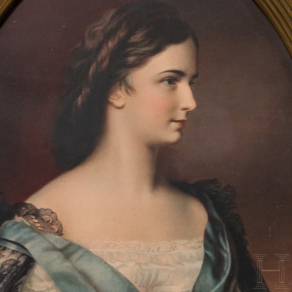 Kaiserin Elisabeth von &Ouml;sterreich (Sisi) - Portrait und Stammbaum von Habsburg-Lothringen, 19./20. Jhdt.