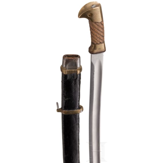 Seltene Kosaken-Schaschka M 1881 als Miniatur bzw. Brief&ouml;ffner, Russland, um 1910