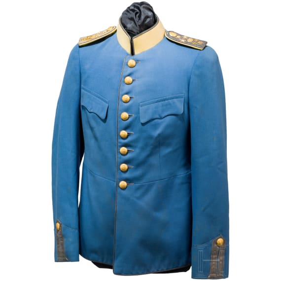 Uniformrock M 1910 eines &Ouml;verste (Oberst) des Skanska-Dragoner-Regiments, datiert 1914