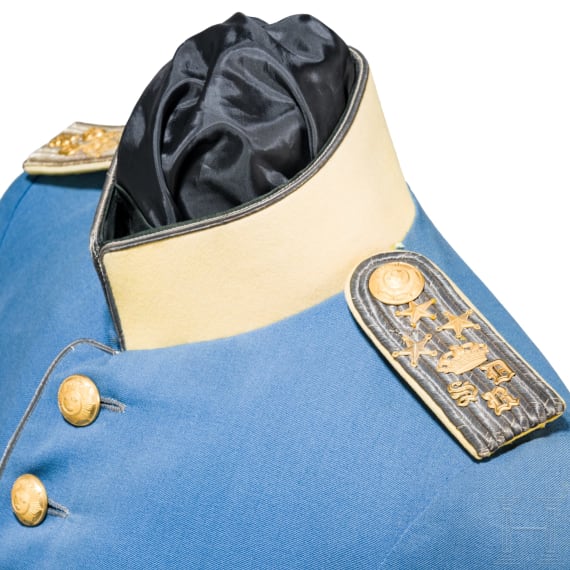 Uniformrock M 1910 eines &Ouml;verste (Oberst) des Skanska-Dragoner-Regiments, datiert 1914