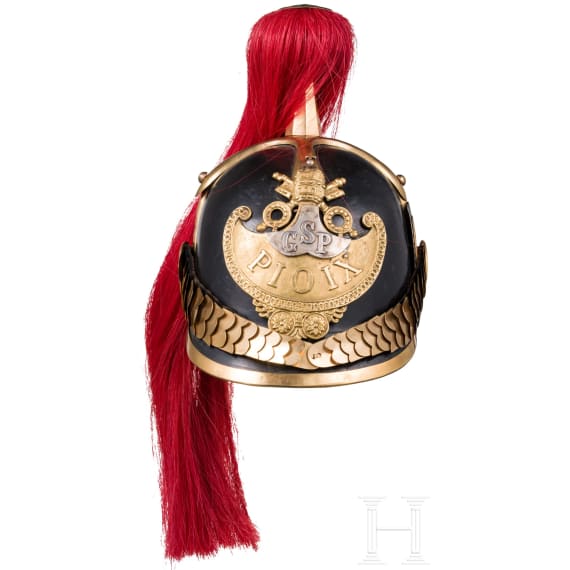 Helm f&uuml;r Angeh&ouml;rige der "Guardia Svizzera Pontificia", 1846-78