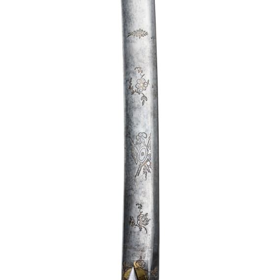 Kavallerie-Offizierss&auml;bel, deutsch, 19. Jhdt.