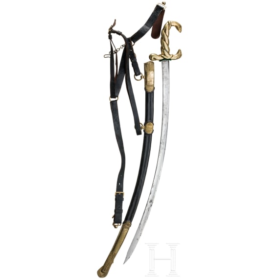 S&auml;bel f&uuml;r h&ouml;here Offiziere der Kavallerie, Solingen, um 1840