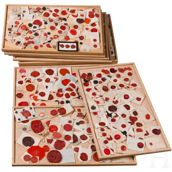 Gro&szlig;e Siegelsammlung, um 1900