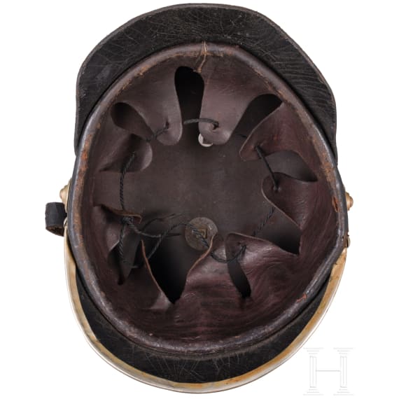 Helm f&uuml;r Angeh&ouml;rige der Feuerwehr, Reichsland Elsass-Lothringen, vor 1918