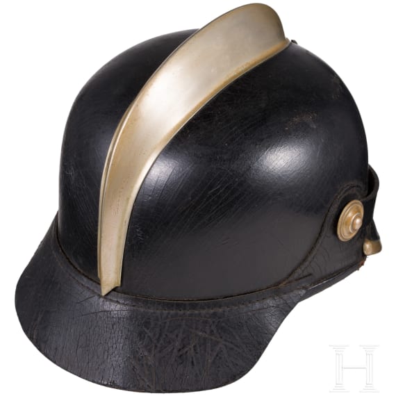 Helm f&uuml;r Angeh&ouml;rige der Feuerwehr, Reichsland Elsass-Lothringen, vor 1918
