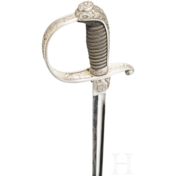 Degen f&uuml;r Feuerwehr-Offiziere aus dem Reichsland Elsa&szlig;-Lothringen, um 1900