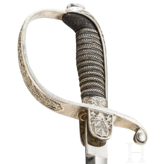 Degen f&uuml;r Feuerwehr-Offiziere aus dem Reichsland Elsa&szlig;-Lothringen, um 1900