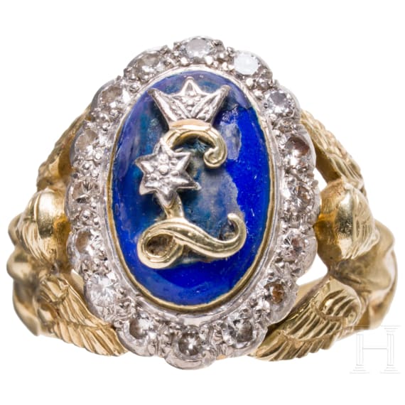 K&ouml;nig Ludwig II. von Bayern - goldener Geschenkring