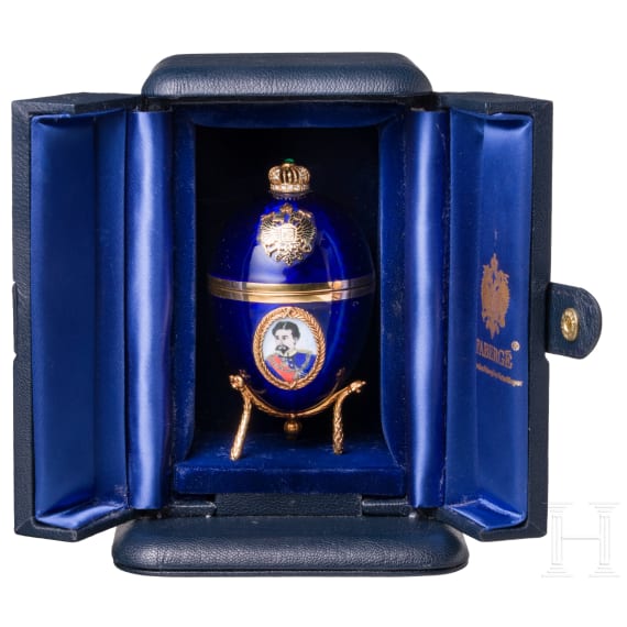Faberg&eacute;-Jubil&auml;ums-Osterei "150 Jahre K&ouml;nig Ludwig II.", Nummer 4 aus der auf 25 Exemplare limitierten Auflage der "Collection Faberg&eacute; by Victor Mayer"
