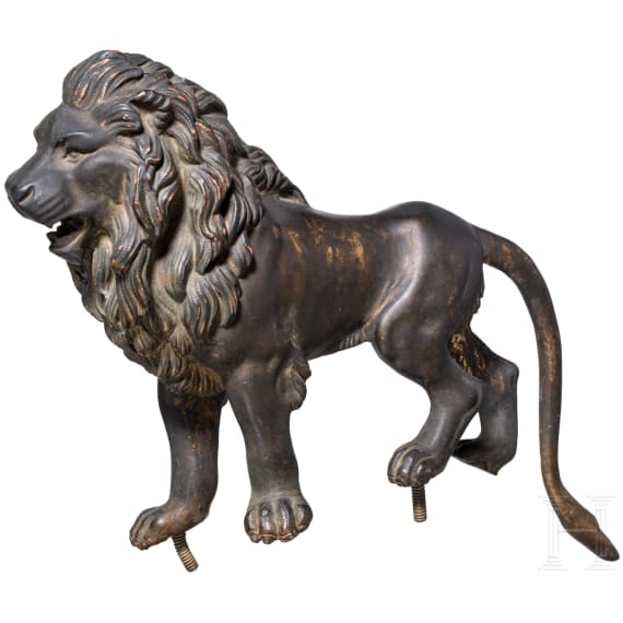L&ouml;we zum Helm M 1852 der Leibgarde der Hartschiere