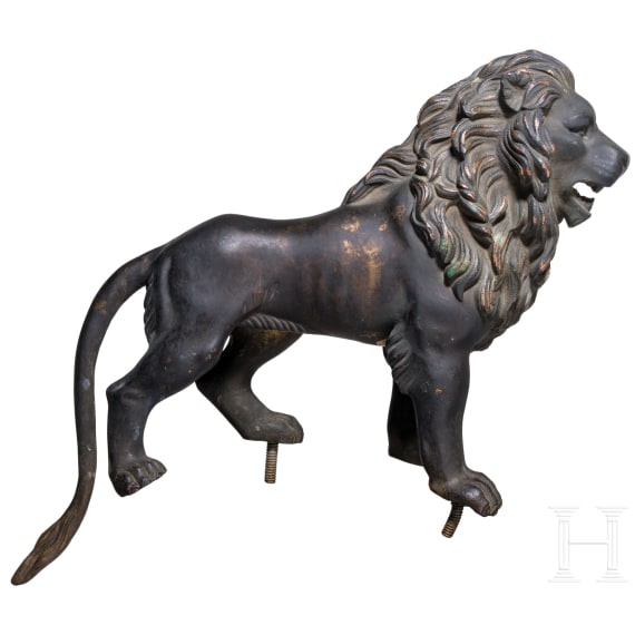 L&ouml;we zum Helm M 1852 der Leibgarde der Hartschiere