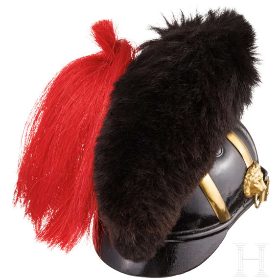 Raupenhelm M 1868 f&uuml;r Offiziere der Feldartillerie