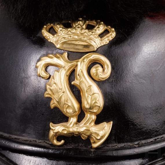 Raupenhelm M 1868 f&uuml;r Offiziere der Feldartillerie