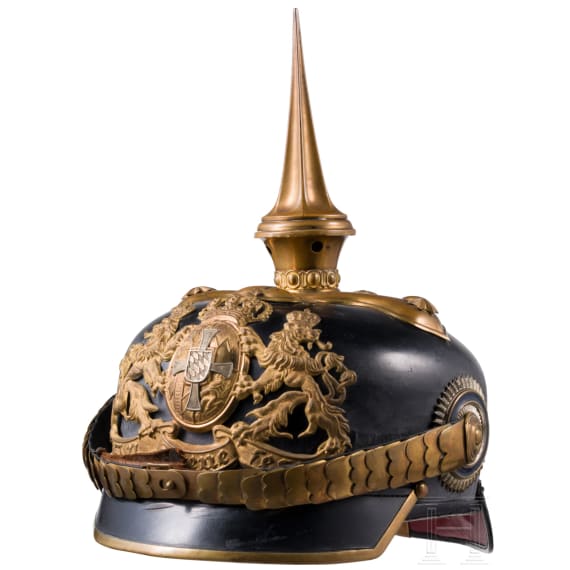 Helm M 1886 f&uuml;r Reserveoffiziere der Infanterie, um 1900