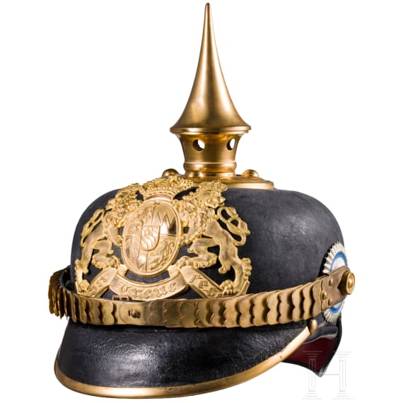 Helm f&uuml;r Mannschaften/Unteroffiziere der Fu&szlig;truppen, um 1900