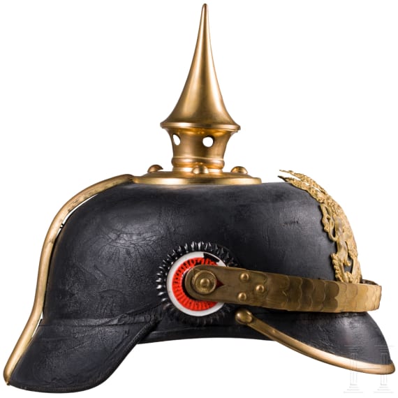 Helm f&uuml;r Mannschaften/Unteroffiziere der Fu&szlig;truppen, um 1900