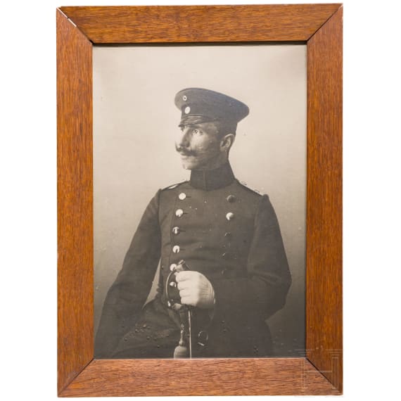 Oberleutnant Otto Zentgraf vom Train-Depot des III. AK - Silberbesteck und Fotos