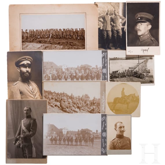 Oberleutnant Otto Zentgraf vom Train-Depot des III. AK - Silberbesteck und Fotos