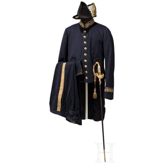 Uniformensemble f&uuml;r bayerische Beamte, 19./20. Jhdt.