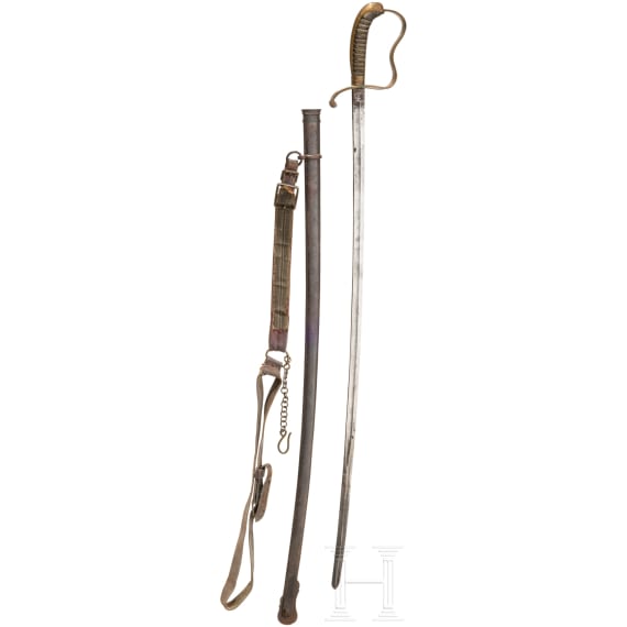S&auml;bel M 1855 f&uuml;r Offiziere der Infanterie mit Geh&auml;nge
