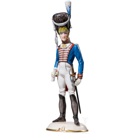 Porzellanmanufaktur Nymphenburg - Ein Offizier des Grenadier-Garde-Regiments in der Uniformierung um 1814