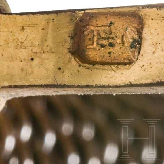 Offiziersm&auml;&szlig;iger Degen f&uuml;r Angeh&ouml;rige der Infanterie, 1. H&auml;lfte 18. Jhdt.