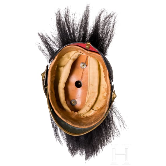 Helm f&uuml;r Offiziere der Gro&szlig;herzoglich Hessischen Feldartillerie, um 1914