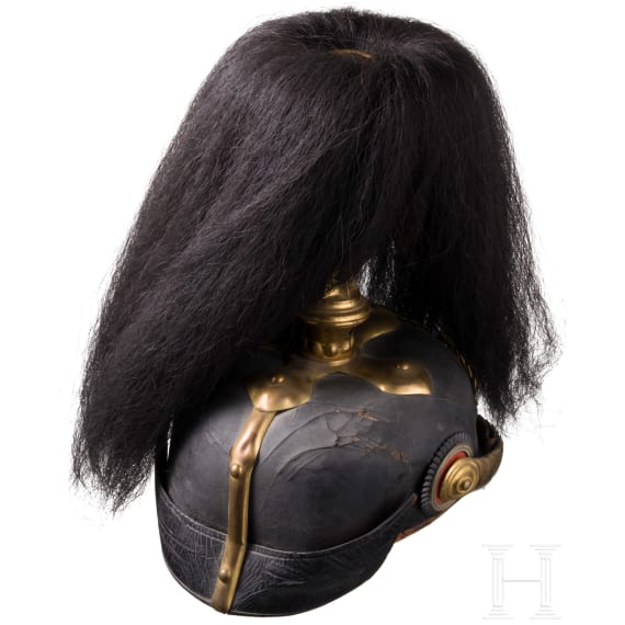 Helm f&uuml;r Offiziere der Gro&szlig;herzoglich Hessischen Feldartillerie, um 1914