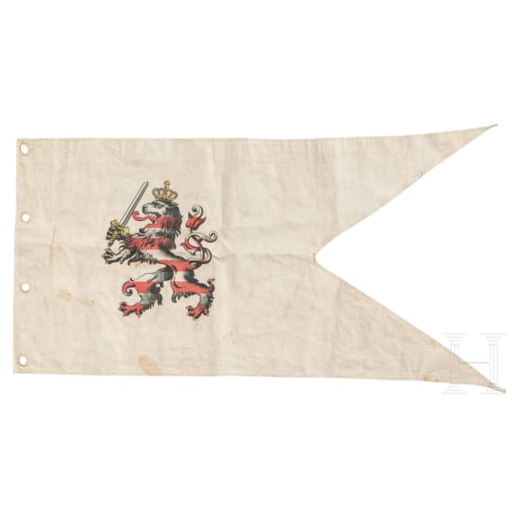 Lanzenflagge f&uuml;r Unteroffiziere im Garde-Dragoner-Regiment Nr. 23, datiert 1915