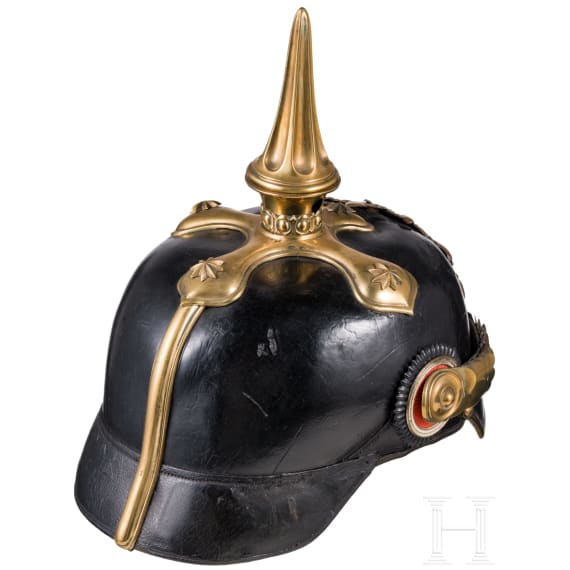 Helm f&uuml;r Offiziere im 1. Gro&szlig;herzoglich Mecklenburgischen Dragoner-Regiment Nr. 17, um 1900