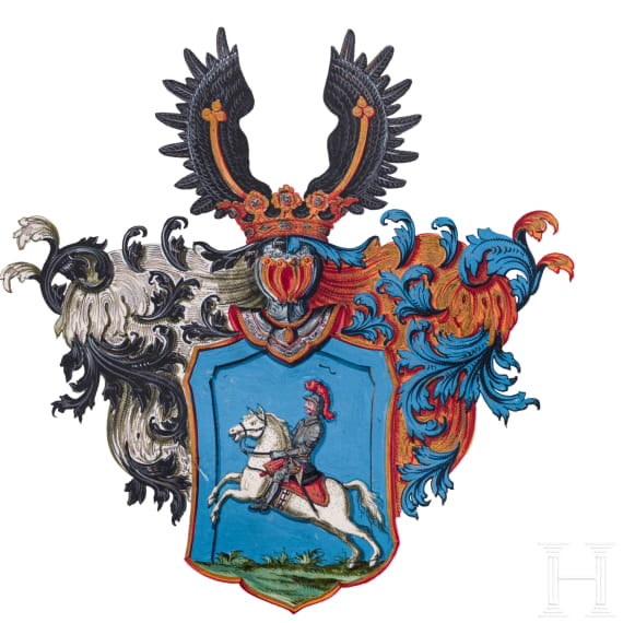 K&ouml;nig Friedrich II von Preu&szlig;en (1712 - 1786) - Adelsbrief f&uuml;r den "Obristlieutenant Lepsischen Regiments Gottfried von Seel" vom 9. Januar 1742