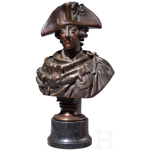 Christian Daniel Rauch - Portraitb&uuml;ste Friedrichs des Gro&szlig;en, Ende 19. Jhdt.